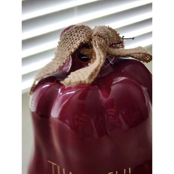 RAE DUNN "THANKFUL" Ceramic-Bird House-House Decor - Picture 2 of 8